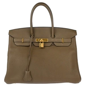 Hermes Taupe Gray Togo Birkin 35 Handbag R HA 012 AW 124886 - Picture 1 of 12