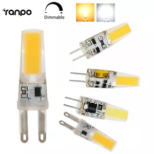 10X 6W Dimmable G4 G9 COB LED Light Bulbs 12V 220V 3W Lamps Replace 45W Halogen - Picture 1 of 17