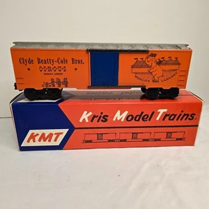vintage KMT Kris Model Trains Clyde Beatty-Cole Circus Reefer Car O scale - Picture 1 of 15