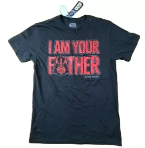 Star Wars T-Shirt Io Sono Tuo Padre Darth Vader Nera Uomo Taglia Media Nuova con etichette - Foto 1 di 4