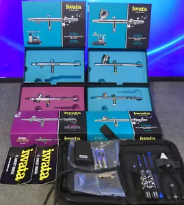 Iwata Lot - 4 Airbrush Guns - Maintenance Kit - Clean Lightly Used - Read Desc. - Picture 1 of 15