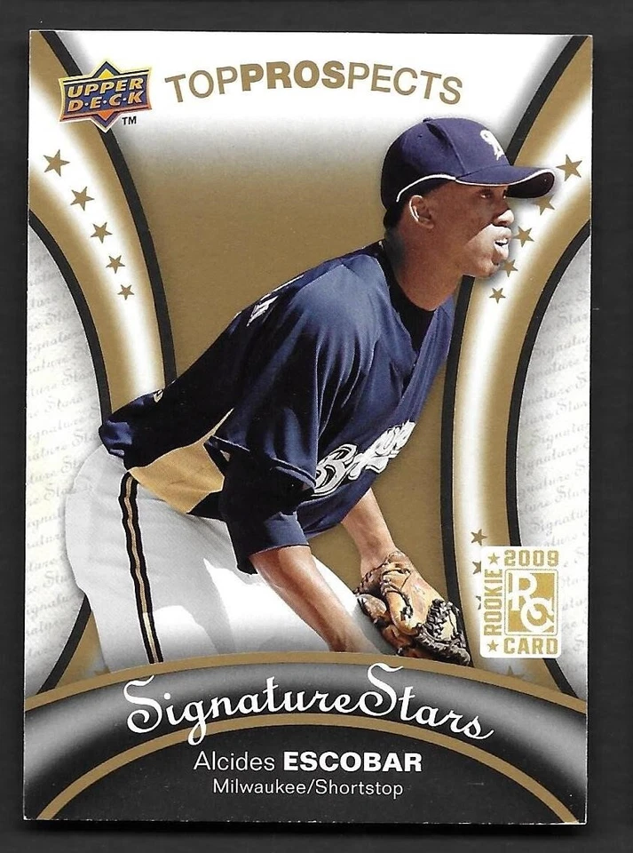 2009 Upper Deck Signature Stars #107 Alcides Escobar RC Milwaukee Brewers - Image 1 of 1