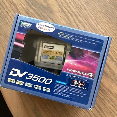 Mustek DV-3500 Digital MPEG4 Camcorder Silver, Tested - Image 1 of 4