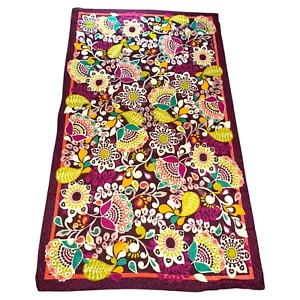 Vera Bradley Pflaume Crazy 73" x 43" Sarong Neu mit Etikett - Muster nicht mehr produziert - Bild 1 von 7