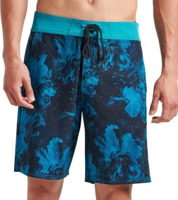 "Bañador REEF 30 Mondo Boardshorts Biscay Bay azul aguamarina tropical 8"" NUEVO Foto 1 de 4