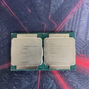Matched Pair __ Intel Xeon E5-2660 v3 2.6GHz 10 Core 25MB LGA 2011-3 __ SR1XR - Picture 1 of 1