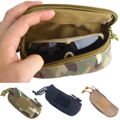 Bolsa de óculos para área externa óculos de sol EDC óculos caixa de armazenamento bolsa estojo de caça Molle - Imagem 1 de 4