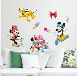 Removable Wall Sticker Disney Mickey Minnie kids room Decal Vinyl Home Decor - Picture 1 of 4