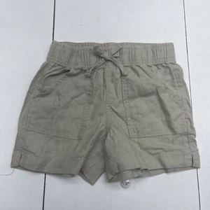 Members Mark Beige Linen Blend Pull On Shorts Youth Girls Size 6 - Picture 1 of 5
