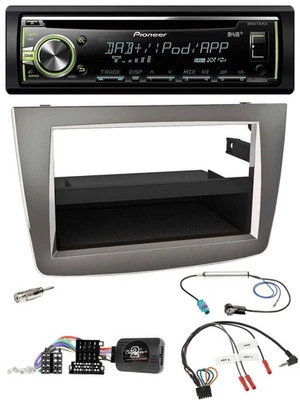 Pioneer DAB USB MP3 Lenkrad CD Autoradio für Alfa Mito 955 2008-2014 silber - Bild 1 von 4