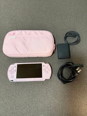 Excellent  Sony PSP-3000 PSP 3000 Console Pink Region Free In Value Pack - Image 1 of 4