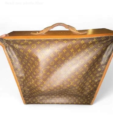 Louis Vuitton Classic Hanging Suitcase Leather and Wood Accents Brass Hardware M - Image 1 of 4