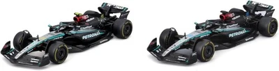 Bburago 1/43 F1 W15 Petronas AMG 2024 NEW Twin Pack Russell & Hamilton #38109 - Image 1 of 4