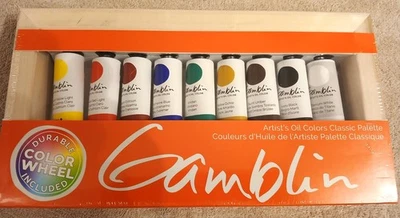 Gamblin Artists Oil Colors Classic Palette 9X37ml (1.25oz) ~ New ~ - Image 1 of 2