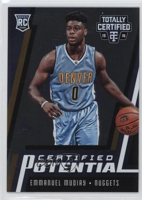 2015-16 Panini Totally Certified Potential /199 Emmanuel Mudiay #21 Rookie RC - Image 1 of 2