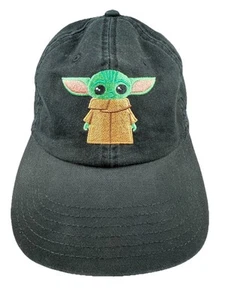Star Wars The Mandalorian Cap "Baby Yoda" Hat Black Adjustable Disney Adult - Picture 1 of 7