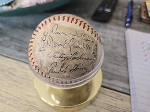 1954 New York Giants World Series Champs Team Facsimile Baseball Willie Mays - Picture 1 of 8