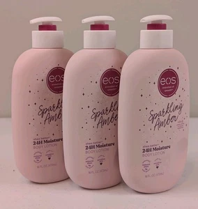 3-Pack Eos Shea Better Holiday Body Lotion Sparkling Amber 16 oz Limited Edition - Picture 1 of 6