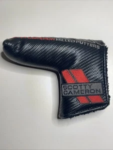 Scotty Cameron 2012 Select Newport Black/Red Putter head cover blade Headcover ⛳ - Picture 1 of 11