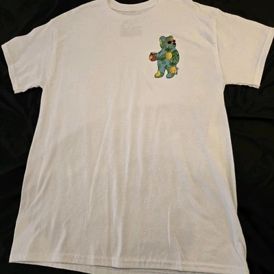 NUEVO SIN ETIQUETAS Riot Society Bear en gafas de sol con piñas con camiseta de bebida mediana Foto 1 de 4