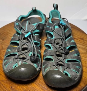 Keen Whisper Womens Gray and Teal Green Sports Hiking Sandal Size 7 - Picture 1 of 16