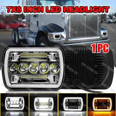 1 светодиодная фара Halo для International Harvester 9900 9200 9400i 4700 4800 7x6 дюймов - Изображение 1 из 4
