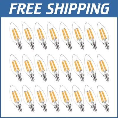 Instant-On Dimmable E12 Candelabra LED Light Bulbs - 24 Pack, 100W Equivalent - Image 1 of 4
