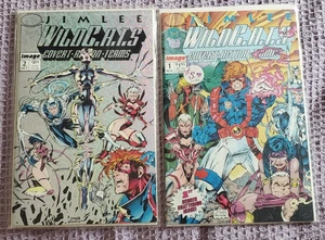 2 Wild CATS Comic Books by Jim Lee Covert Action Teams 1 and 2 Foil Cover - Picture 1 of 9