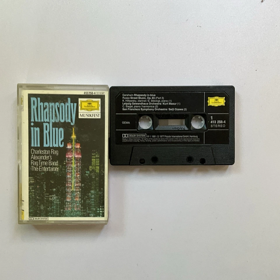 Rhapsody In Blue DG MUSIKFEST 413258-4 GEMA ‘74-81 OOP Rare Tested - Image 1 of 3