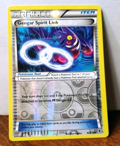 POKEMON GENGAR SPIRIT LINK 95/119 REVERSE HOLO TRAINER XY PHANTOM FORCES MP-HP - Picture 1 of 9