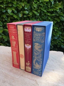 4x Fairy Tales & Fables Folio Society Books Set Grimm's Perrault's Hans Andersen - Picture 1 of 17