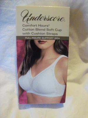 2303 SUBRAYADO FIGURA COMPLETA SOPORTE CONFORT HORAS SUJETADOR 38C BLANCO NUEVO EN PAQUETE Foto 1 de 3