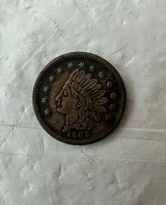 1863 L.W. Perrin Dry Goods Groceries Token Kalamazoo Original Antique - Picture 1 of 6