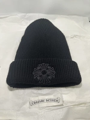 Gorro de lana negro Chrome Hearts Plus Cross - Imagen 1 de 4