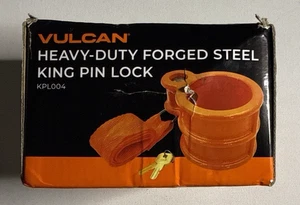 VULCAN Heavy Duty Forged Steel King Pin Lock - Works with RVs and Class 8 Traile - Picture 1 of 18