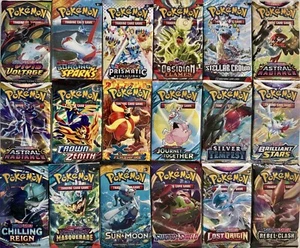 10x Pokemon Booster Pack Lot-Guaranteed AUTHENTIC, UNWEIGHED, & SEALED Packs! - Picture 1 of 1