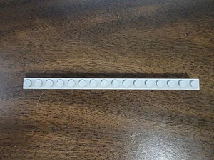 LEGO Parts: 2465, 1x16 Light Bluish Gray Brick - (1pc) - Picture 1 of 1