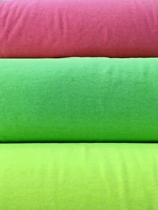 Bündchenstoff neon pink grün gelb 0,25 x 70 cm neonpink neongelb neongrün - Bild 1 von 4