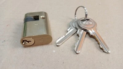 CILINDRO SINGOLO OVALE YALE OTTONATO MM. 40 (27+13) + 3 CHIAVI YN0903002000 - Immagine 1 di 4