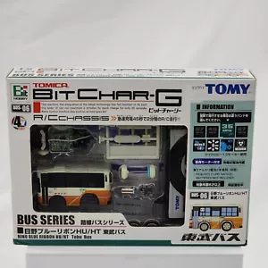 Tomica Bit CHAR-G Bus-06 Hino Blue Ribbon Tobu Bus R/C Remote Control Tomy Vtg - Picture 1 of 8