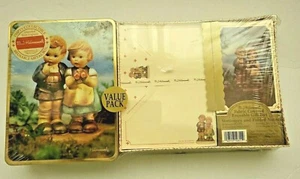 Vintage MJ Hummel Bonus Stoff bezogen Geschenkbox Schreibwaren gefaltet Notiz Set Geschenk - Bild 1 von 3