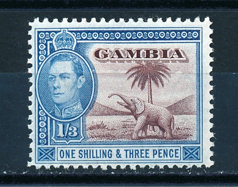 GAMBIA 1938 DEFINITIVES SG156a  MNH Cover