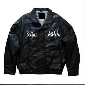 RARE The Beatles leather jacket size small medium Large XL 2XL 3XL