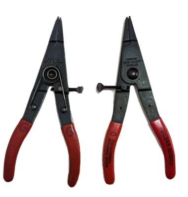 Lot of 2 Milbar Pliers External Retaining Rings 4R Adjustable USA Snap Ring Set - Image 1 of 4