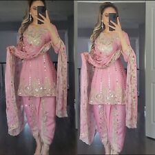 Ethnic Bollywood Saree Georgette Designer Party Wear Women Printed Sari Blouse