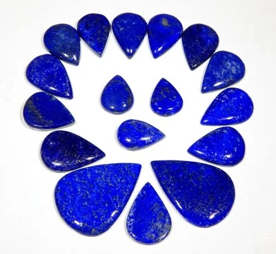 Lapis Lazuli Pear" 250 Ct Wholesale Lot Natural Pendant Size Cabochon Gemstone - Image 1 of 3