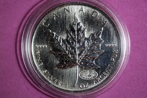 2000 Canada Fireworks Privy Maple Leaf 1oz .9999 Silver Coin #M20832 - Picture 1 of 2