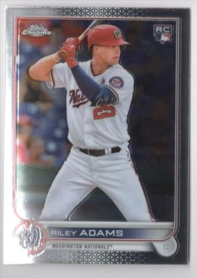 2022 Topps-Chrome ROOKIE Riley Adams Rookie Washington Nationals #103 R115 - Image 1 of 2