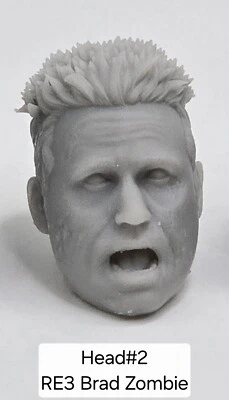 3D-печатная голова RE3 BRAD VICKERS #2 6 дюймов 1:12 классифицированная/легенды МАСШТАБ  - Изображение 1 из 2