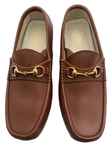 Brooks Brothers Leather Gold Horsebit Driving Loafers 9.5 - Picture 1 of 16